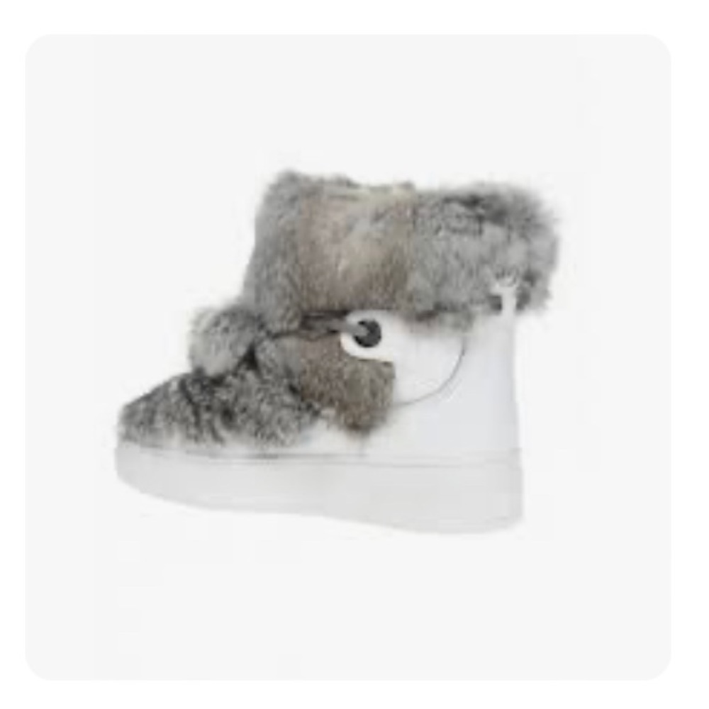 Michael Kors leather and fur sneaker-booties